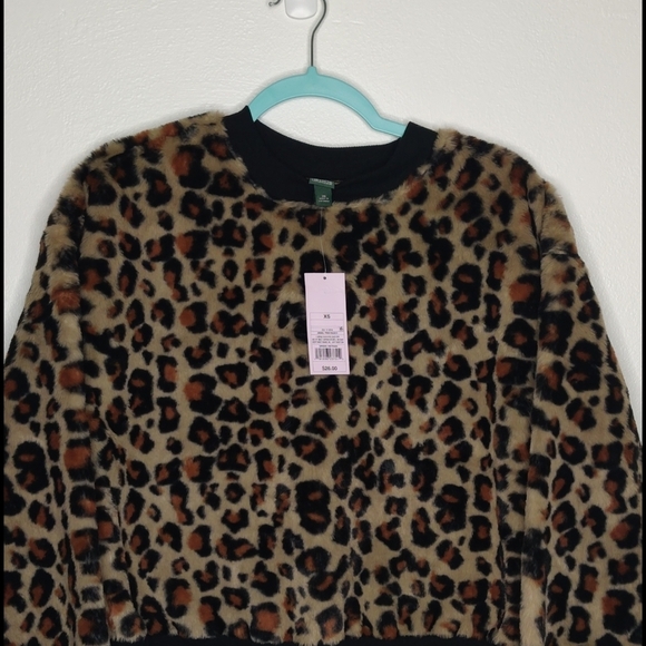 Wild Fable leopard print sweatshirt - Picture 3 of 7